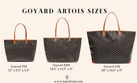 goyard bag pm vs gm|goyard size pm or gm.